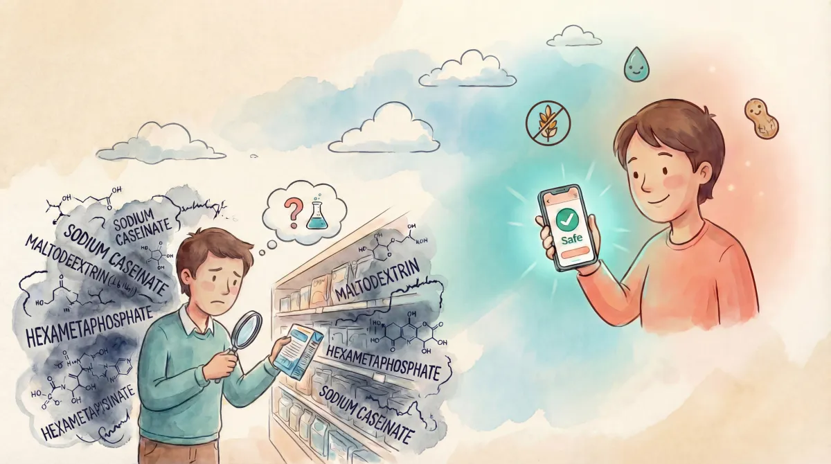 Before and after comparison of grocery shopping with SmrtFood